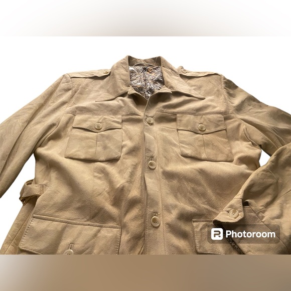Scully Leatherwear Vintage Suede Jacket in Fawn - Picture 2 of 9